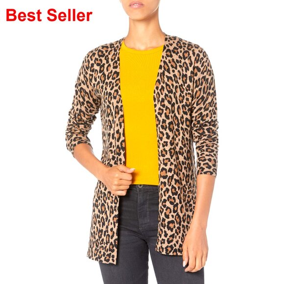 Sweaters - Lightweight Open-Front Cardigan Sweater, Plus Size, Cotton Blend, Layering Piece